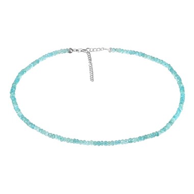 Collier en argent et Apatite bleue
