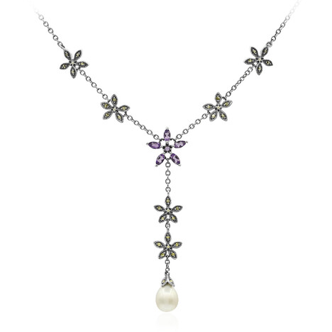 Collana in argento con Perla di Acqua Dolce