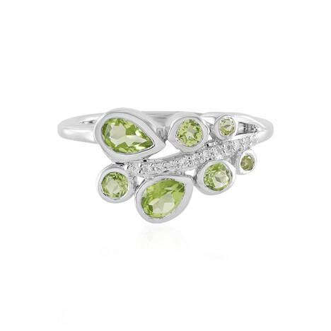Anello in argento con Peridoto