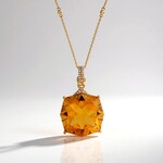 Collana in oro con Citrino (CIRARI)