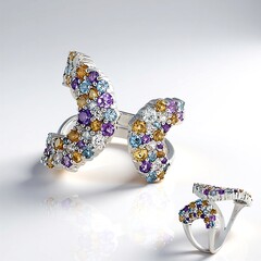 Anello in argento con Citrino