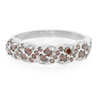 Bague en argent et Diamant fantaisie