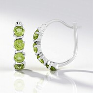 Orecchini in argento con Peridoto