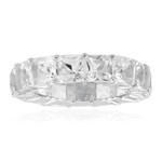 Zilveren ring met witte topaasstenen