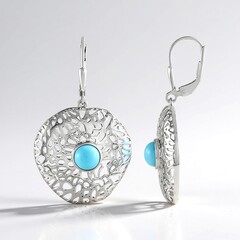 Orecchini in argento con Turchese Sleeping Beauty