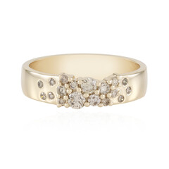 Gouden ring met een I2 Bruine Diamant