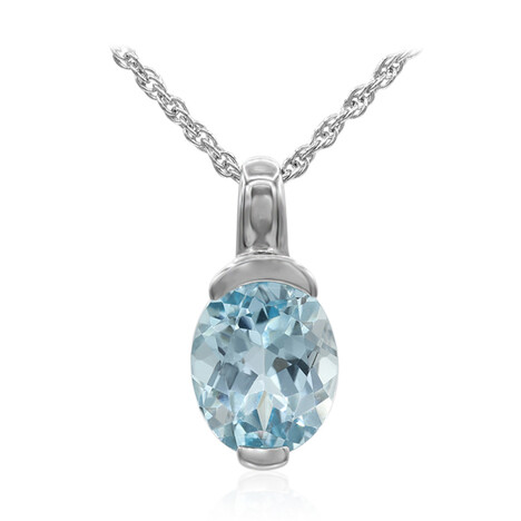 Collana in argento con Topazio Blu Cielo