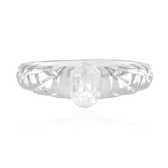 Zilveren ring met een zirkoon (de Melo)