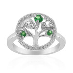 Zilveren ring met een Tanzania Tsavoriet