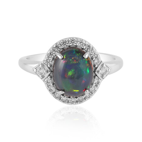 Bague en argent et Opale Mezezo