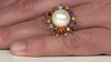 Anillo en plata con Perla blanca Freshwater (Gems en Vogue)