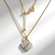 Collar en plata con Zircón (Adela Silber)