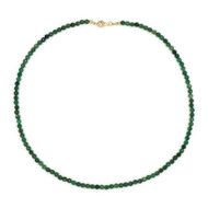 Afrikanische Jade-Silberhalskette