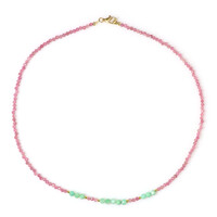 Chrysoprase Silver Necklace