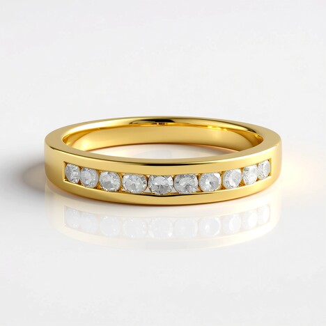 Anello in argento con Diamante I3 (I)