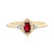 9K Tanzanian Ruby Gold Ring