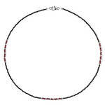 Edelstein-Silberhalskette