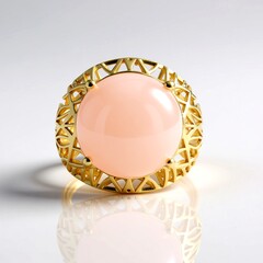 Anello in argento con Quarzo Rosa