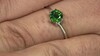Bague en argent et Diopside de Russie