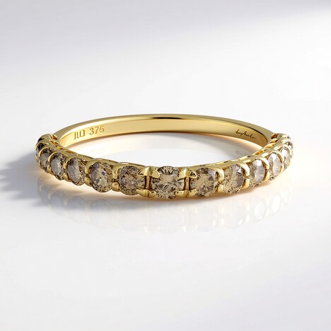 Bague en or et Diamant champagne I2 (de Melo Gold)