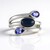 Anello in argento con Opale Blu (KM by Juwelo)