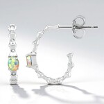 Orecchini in argento con Opale Australiano
