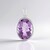 Ciondolo in argento con Ametista Rose de France