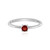 Tanzanian Ruby Silver Ring