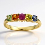 Anello in oro con Zaffiro Fancy (CIRARI)