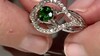 Bague en argent et Diopside de Russie