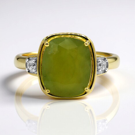 Anello in oro con Opale Verde Brasiliano (Tenner Diniz)
