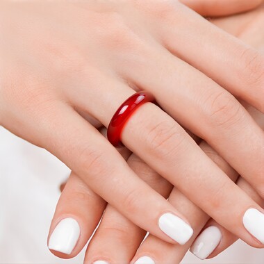 Roter Achat-Ring