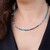 Brazilian Aquamarine Steel Choker (Riya)