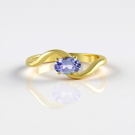 Anello in argento con Tanzanite (non riscaldata)