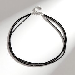 Collana in argento con Spinello Nero