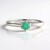 Anello in argento con Smeraldo Russo (Adela Silber)