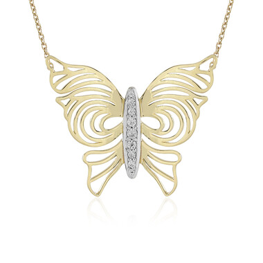 Collier en or et Zircon (Ornaments by de Melo)