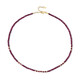 Collier en argent et Rubis du Mozambique (Riya)