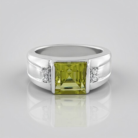 Anello in argento con Quarzo Limone
