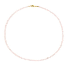 Collar en plata con Cuarzo rosa