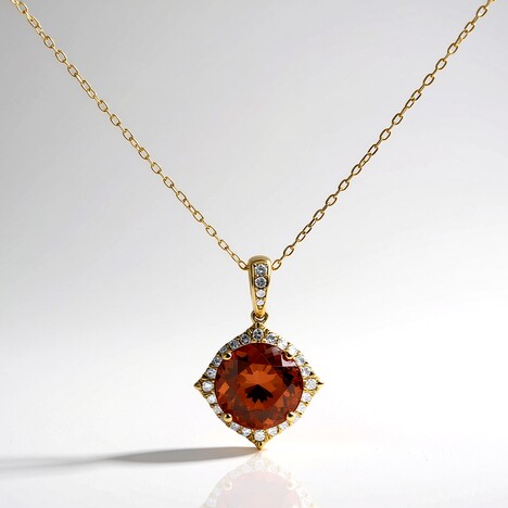 Collana in oro con Tormalina Neon del Congo (CIRARI)