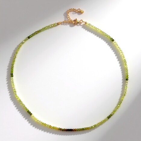 Collana in argento con Grossularia