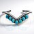 Bracciale in argento con Turchese Kingman Mohave Blu (Jones Lee)