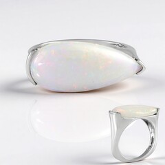 Anillo en plata con Ópalo Welo AAA (de Melo Essence)