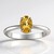 Anello in argento con Berillo Giallo
