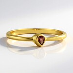 Anello in argento con Zircone Rosa