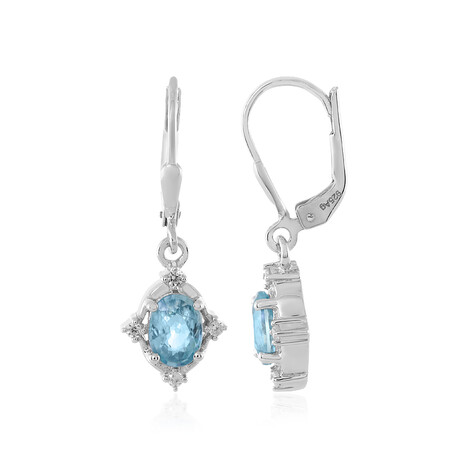 Pendientes en plata con Zircón de Ratanak Kirí