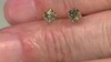 Gouden oorbellen met I2 Champagne Diamanten (de Melo Gold)
