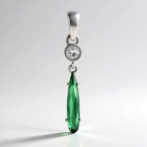 Ciondolo in argento con Indicolite (Adela Silber)