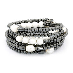 Hematite Silver Bracelet (Dallas Prince Designs)